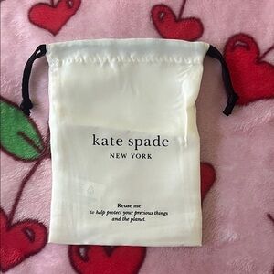 Small Kate Spade Ivory Drawstring Bag